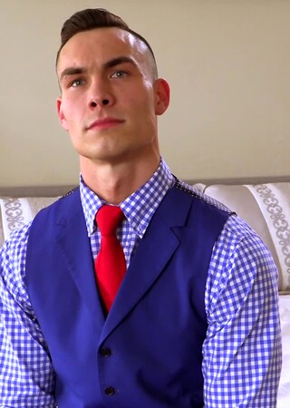 Three Piece Suit Travis Youth Jerks Off